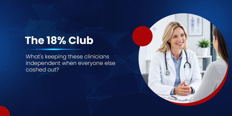 Independent clinicians reviewing patient records in a private medical practice in 2026